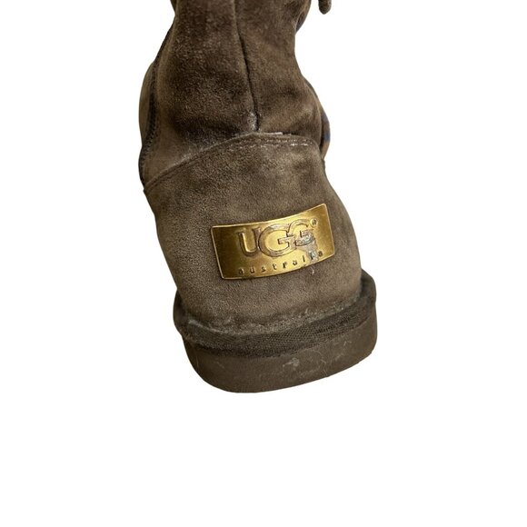 UGG Australia Size 8 “1895 Retro” Cargo Tall Zip Brown Boots Womens shearling - Picture 14 of 16